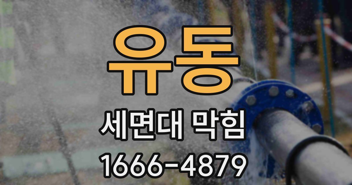 유동 세면대 막힘