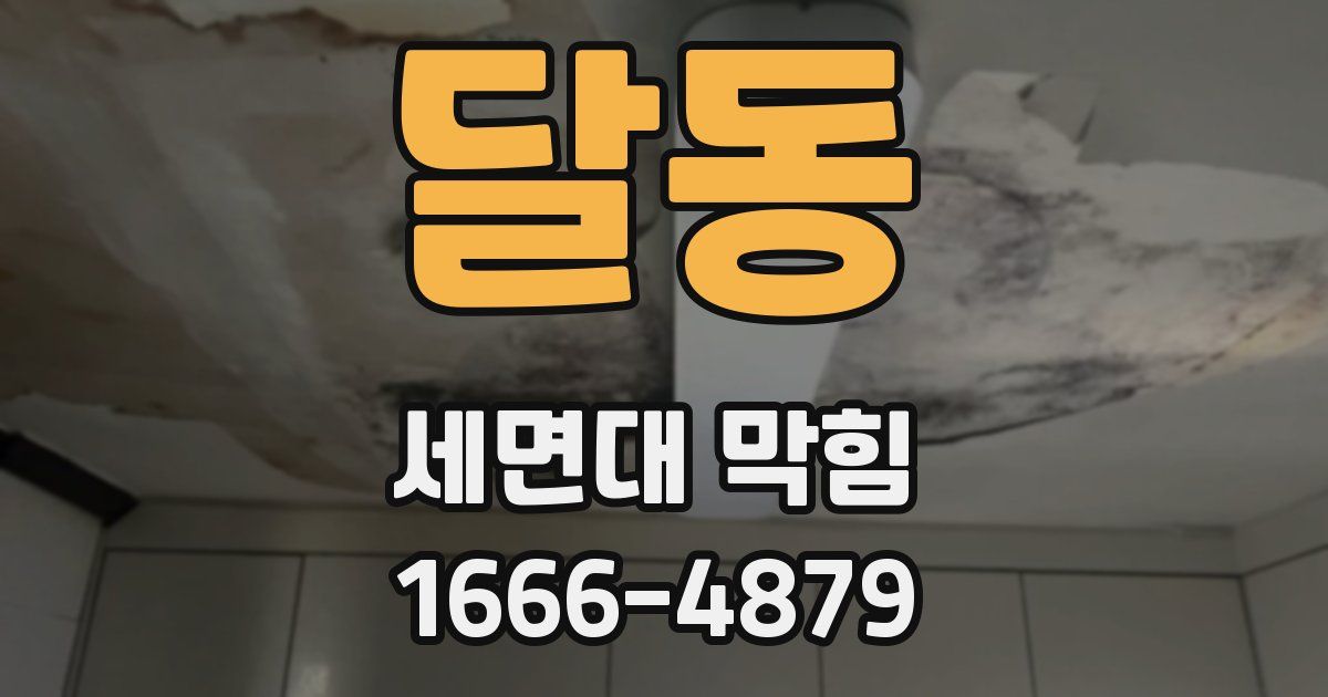 달동 세면대 막힘