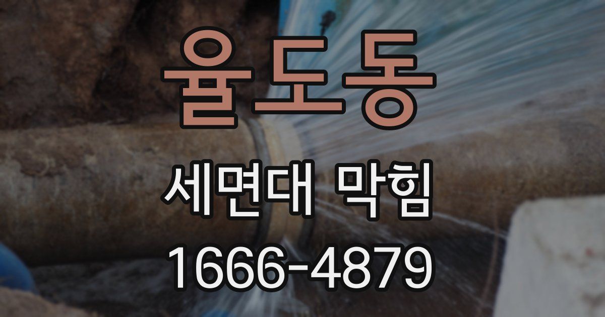 율도동 세면대 막힘