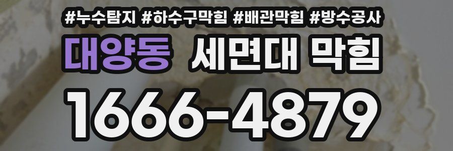 대양동 세면대 막힘