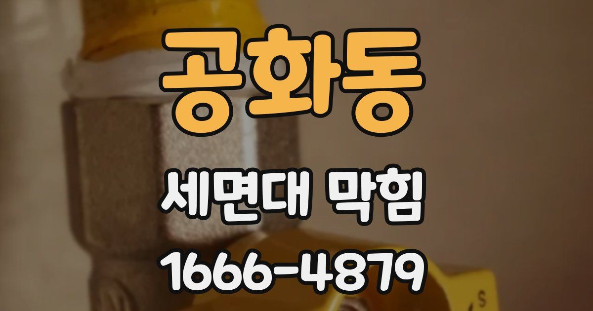 공화동 세면대 막힘