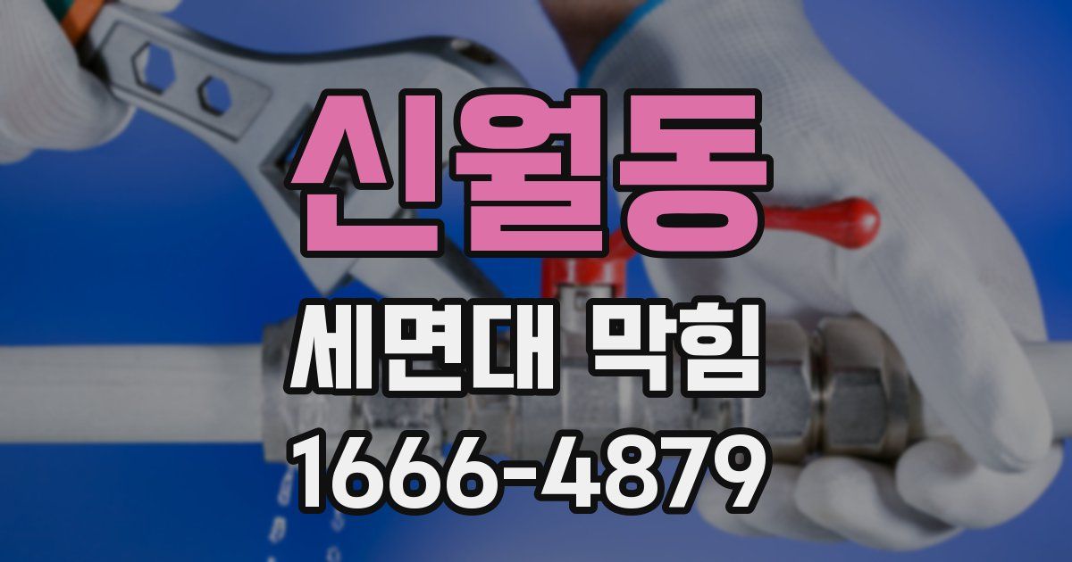 신월동 세면대 막힘