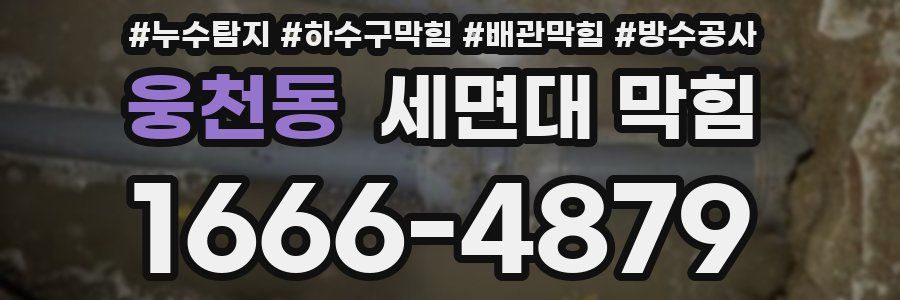 웅천동 세면대 막힘
