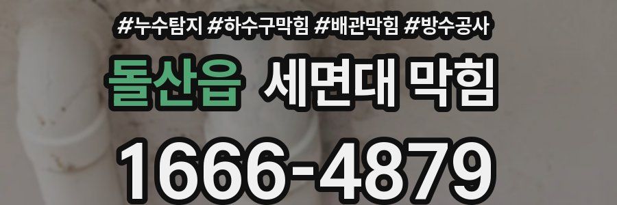 돌산읍 세면대 막힘