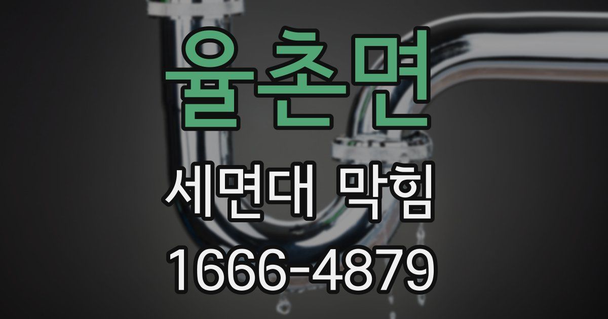 율촌면 세면대 막힘