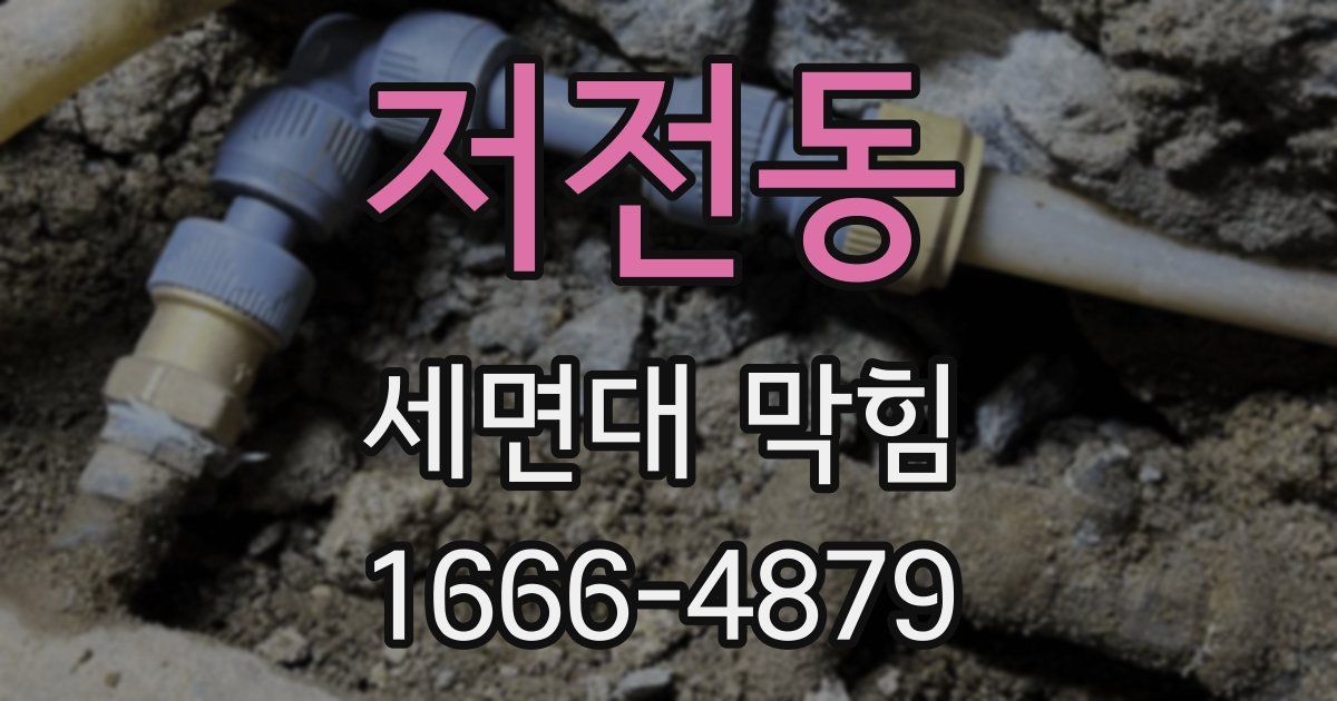 저전동 세면대 막힘