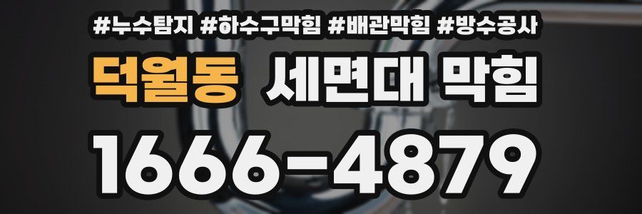덕월동 세면대 막힘