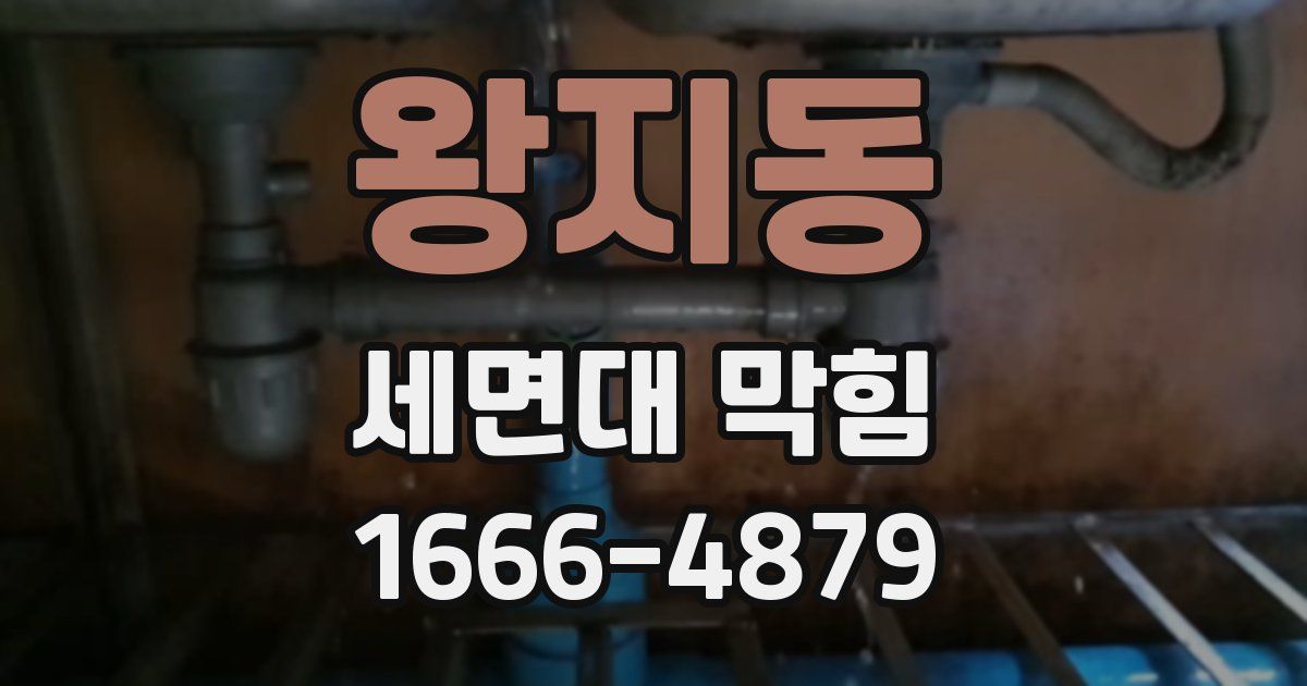 왕지동 세면대 막힘