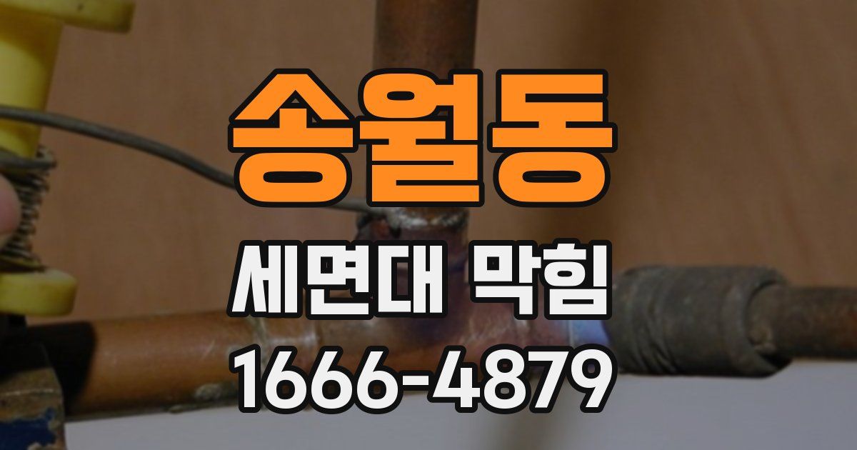 송월동 세면대 막힘