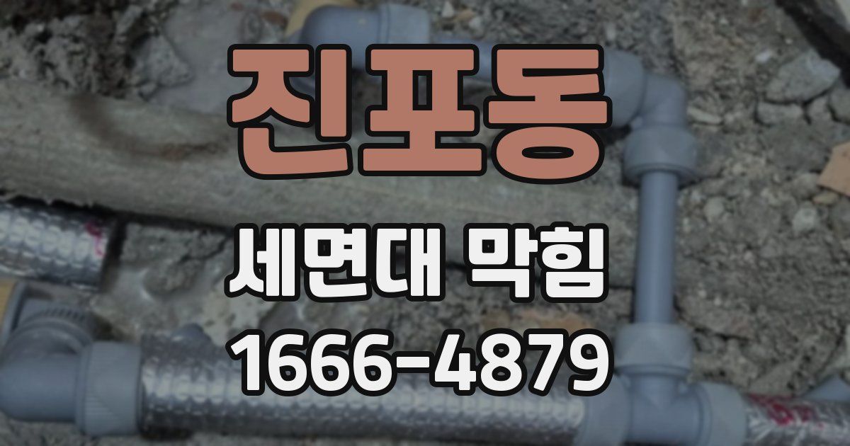진포동 세면대 막힘