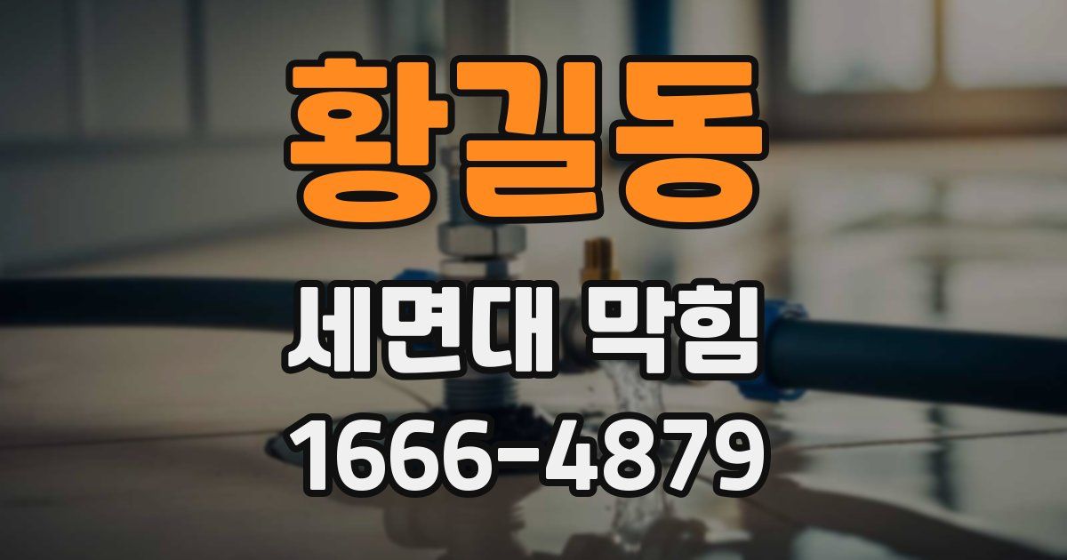 황길동 세면대 막힘