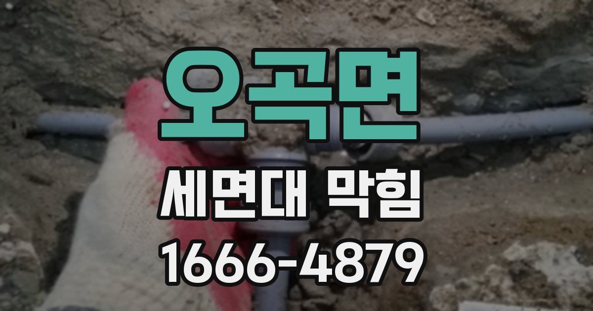 오곡면 세면대 막힘