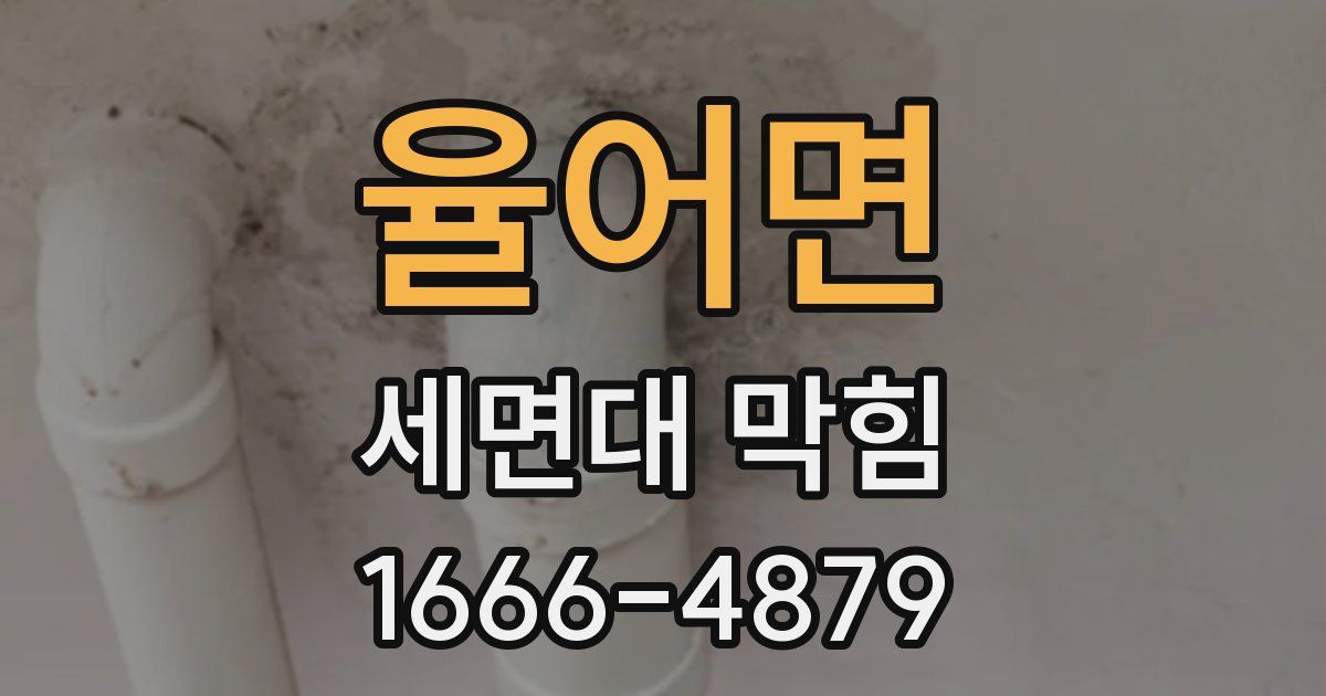 율어면 세면대 막힘