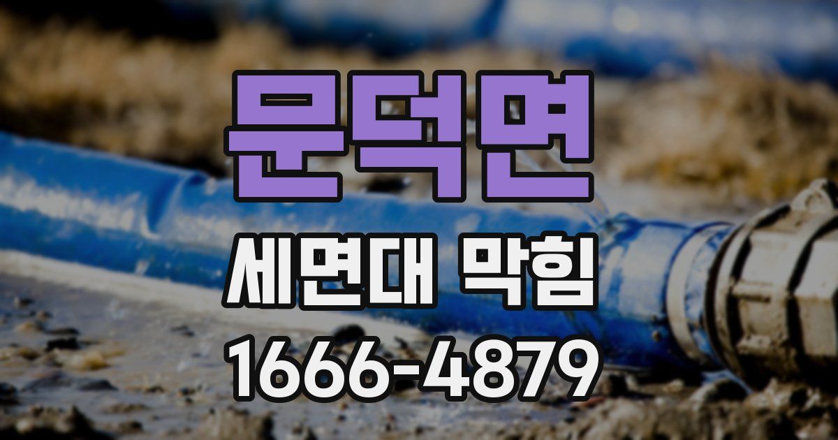 문덕면 세면대 막힘