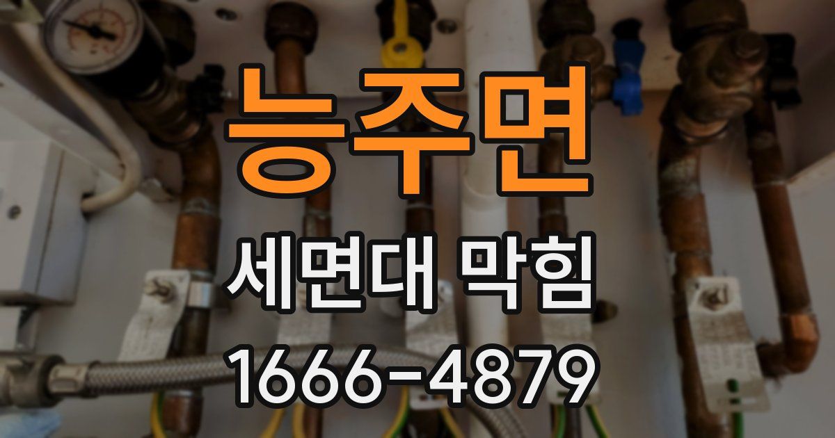 능주면 세면대 막힘