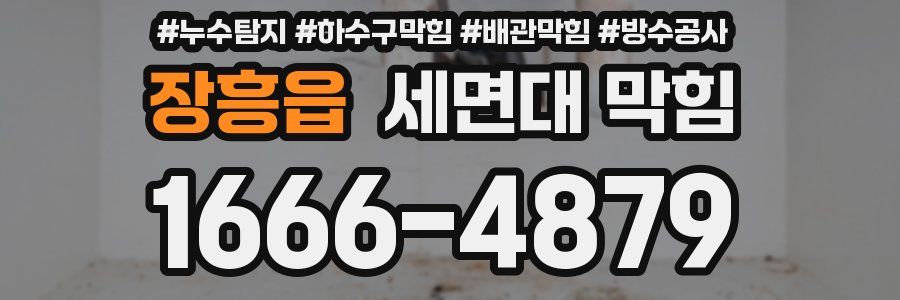 장흥읍 세면대 막힘