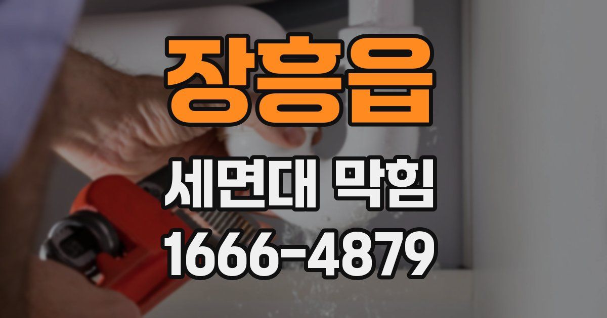 장흥읍 세면대 막힘