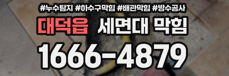 대덕읍 세면대 막힘