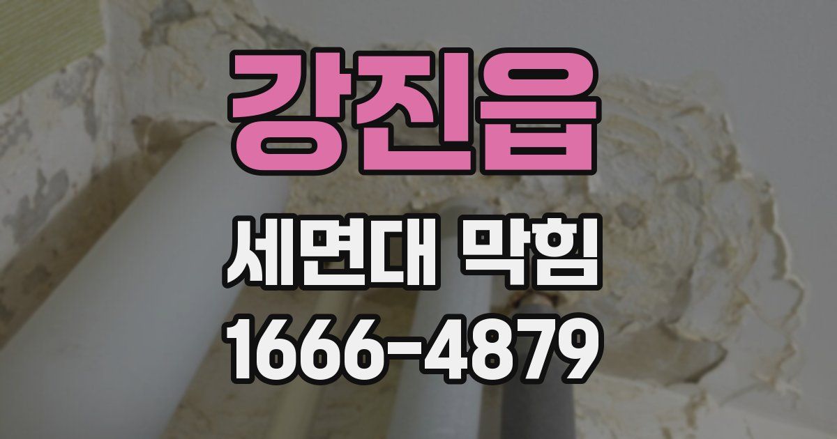 강진읍 세면대 막힘