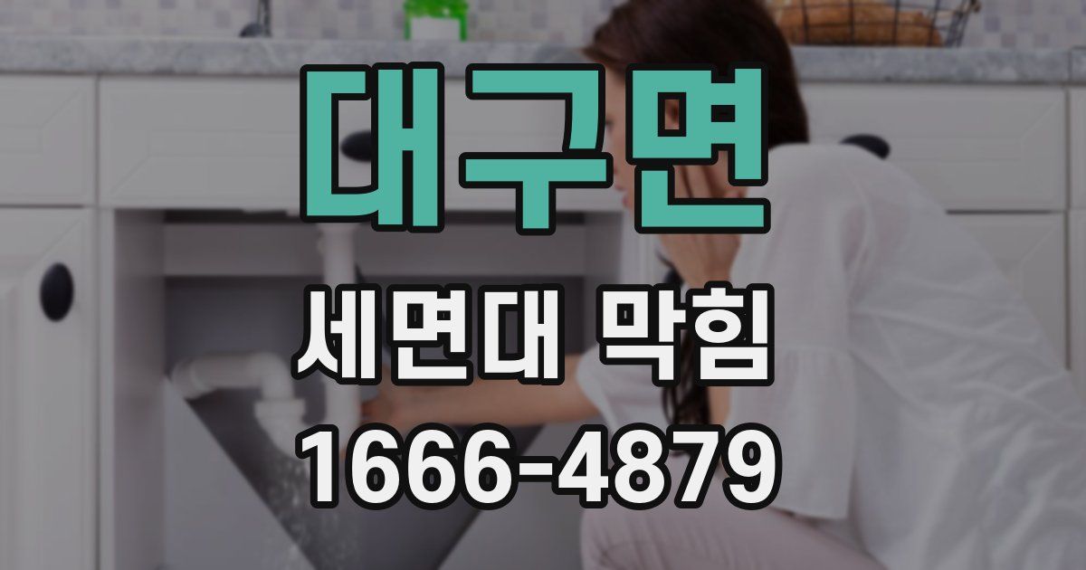대구면 세면대 막힘