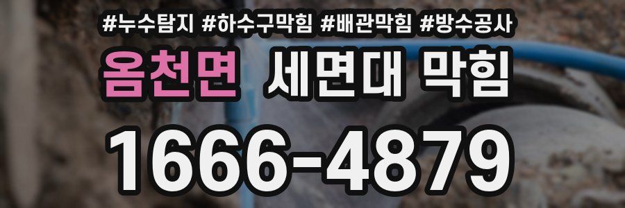 옴천면 세면대 막힘