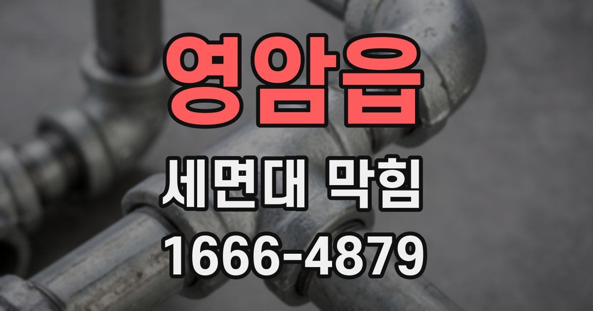 영암읍 세면대 막힘