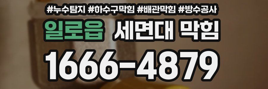 일로읍 세면대 막힘