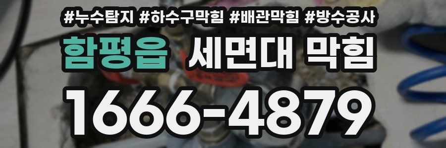 함평읍 세면대 막힘