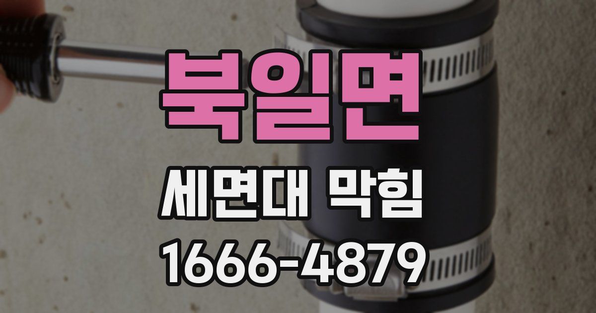 북일면 세면대 막힘