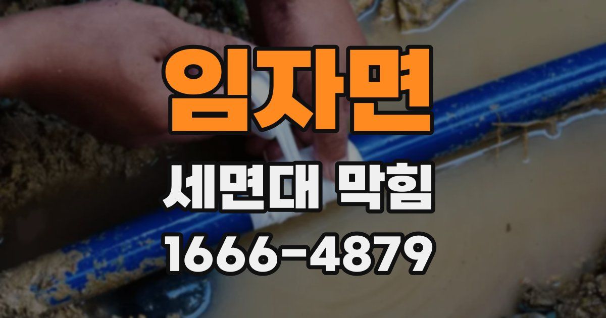 임자면 세면대 막힘