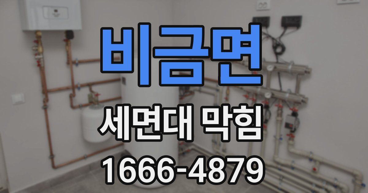 비금면 세면대 막힘