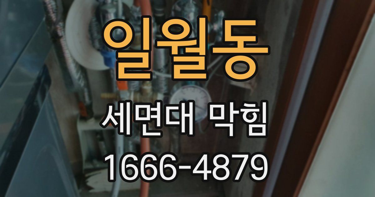 일월동 세면대 막힘