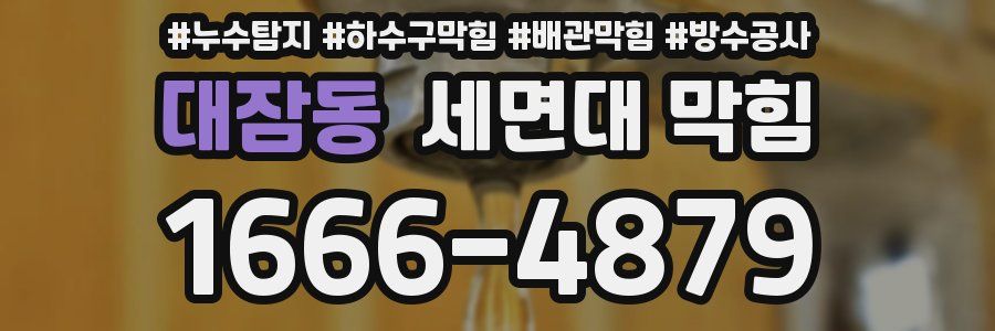 대잠동 세면대 막힘