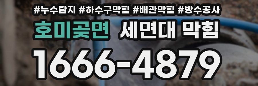 호미곶면 세면대 막힘