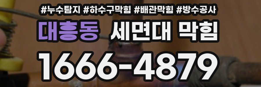 대흥동 세면대 막힘