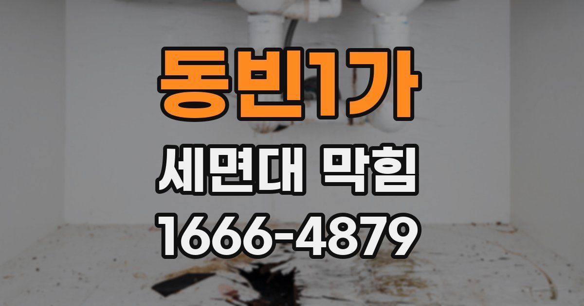 동빈1가 세면대 막힘