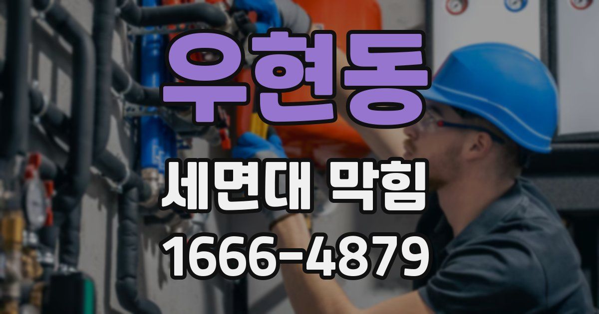 우현동 세면대 막힘