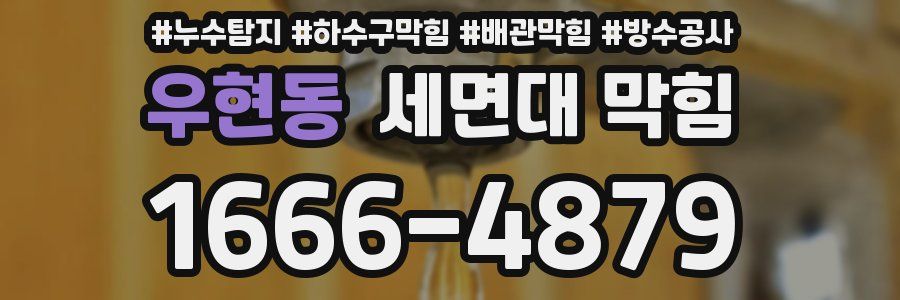 우현동 세면대 막힘