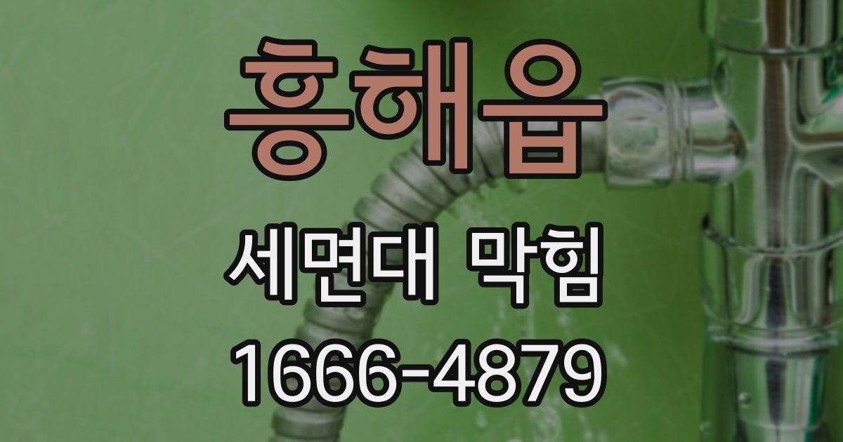 흥해읍 세면대 막힘