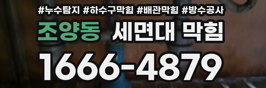 조양동 세면대 막힘