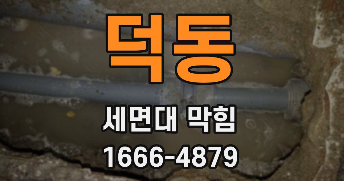 덕동 세면대 막힘