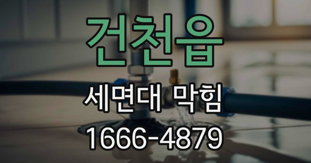 건천읍 세면대 막힘