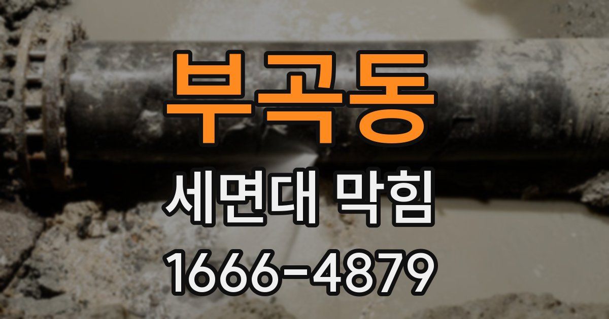부곡동 세면대 막힘