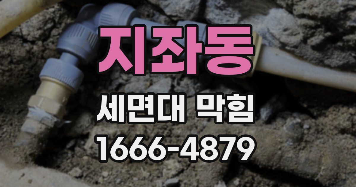 지좌동 세면대 막힘