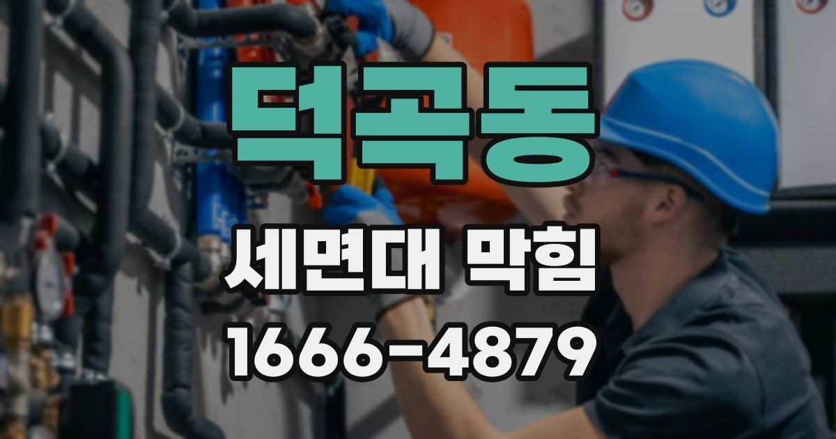 덕곡동 세면대 막힘