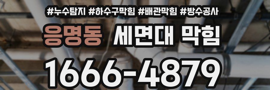 응명동 세면대 막힘