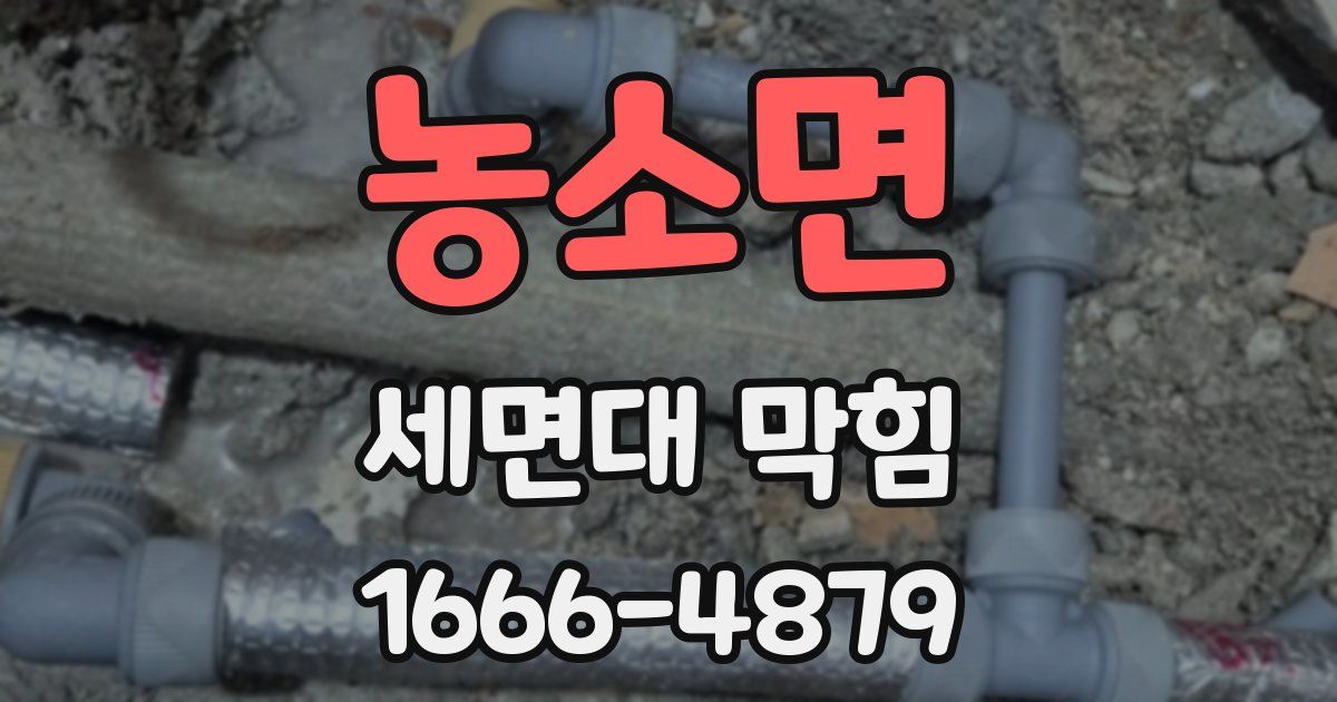 농소면 세면대 막힘