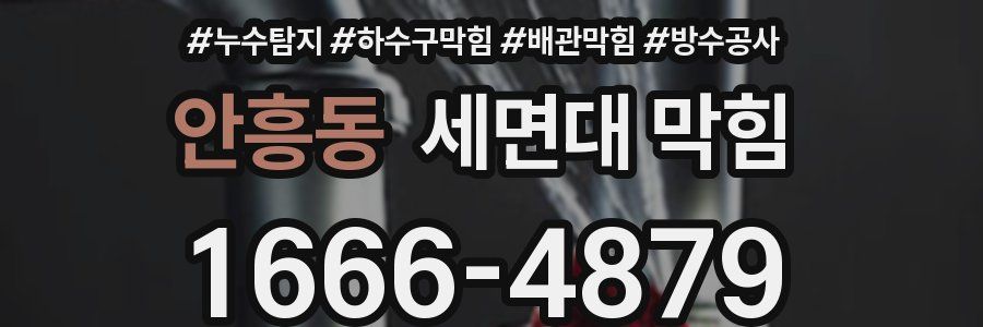 안흥동 세면대 막힘