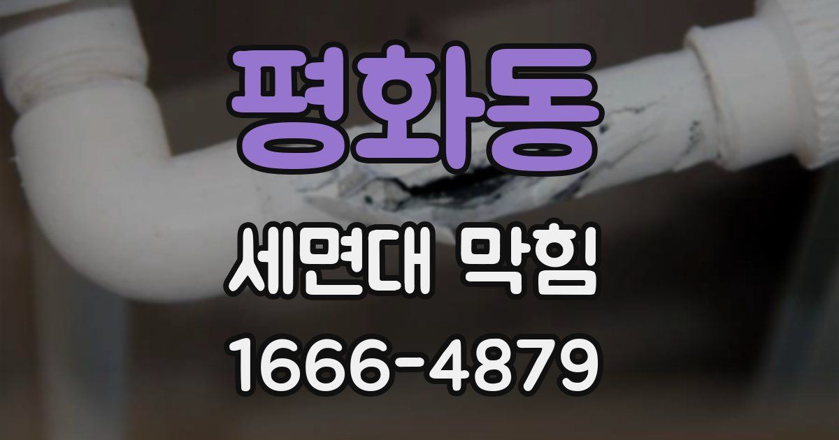 평화동 세면대 막힘
