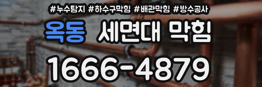 옥동 세면대 막힘